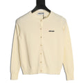 Miu Miu Embroidered Logo Knit Cardigan