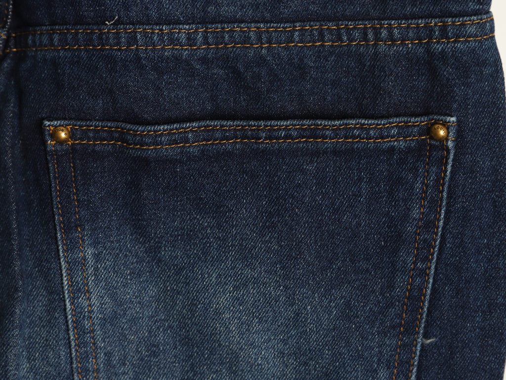 Louis Vuitton LV Monogram Cuffed Straight-Leg Denim Jeans