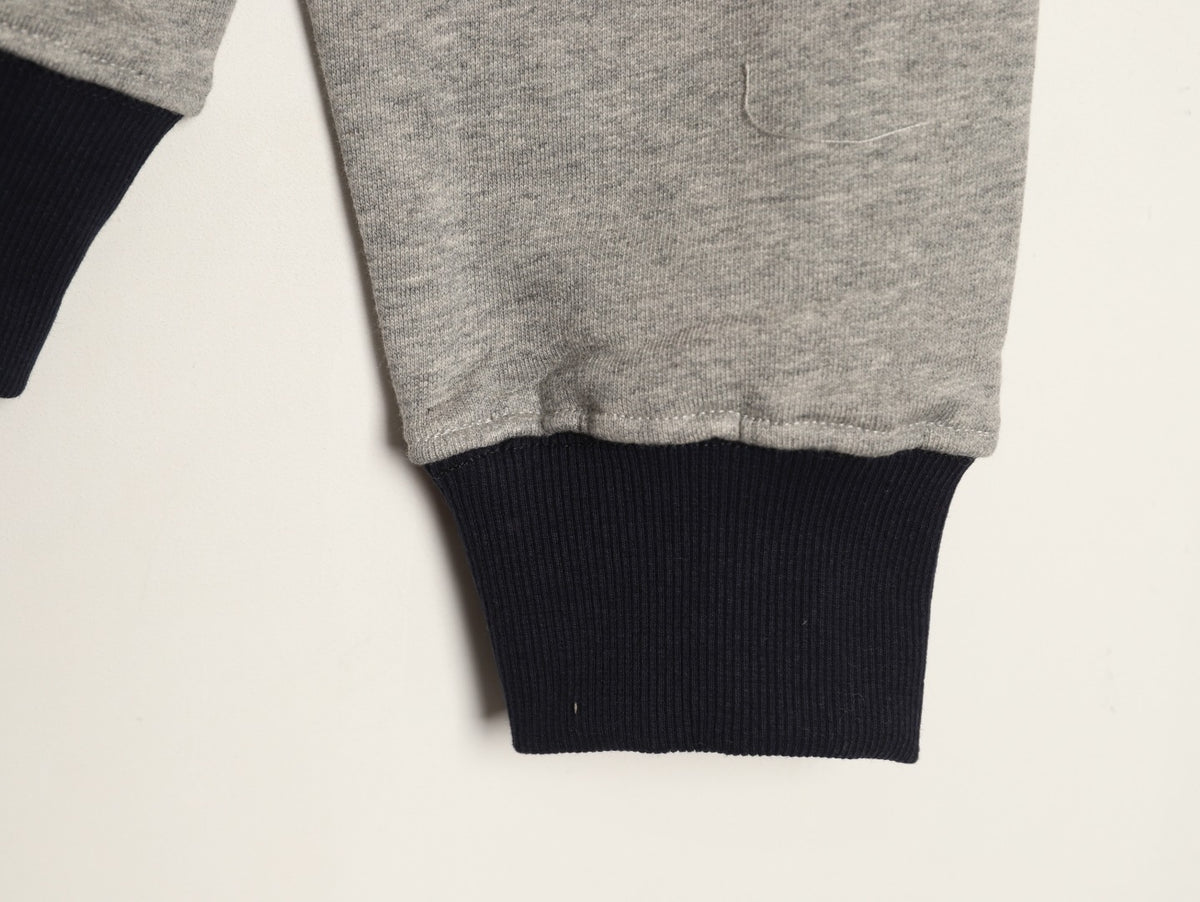 Dior CD Embroidered Logo Contrast-Panel Sweatshirt