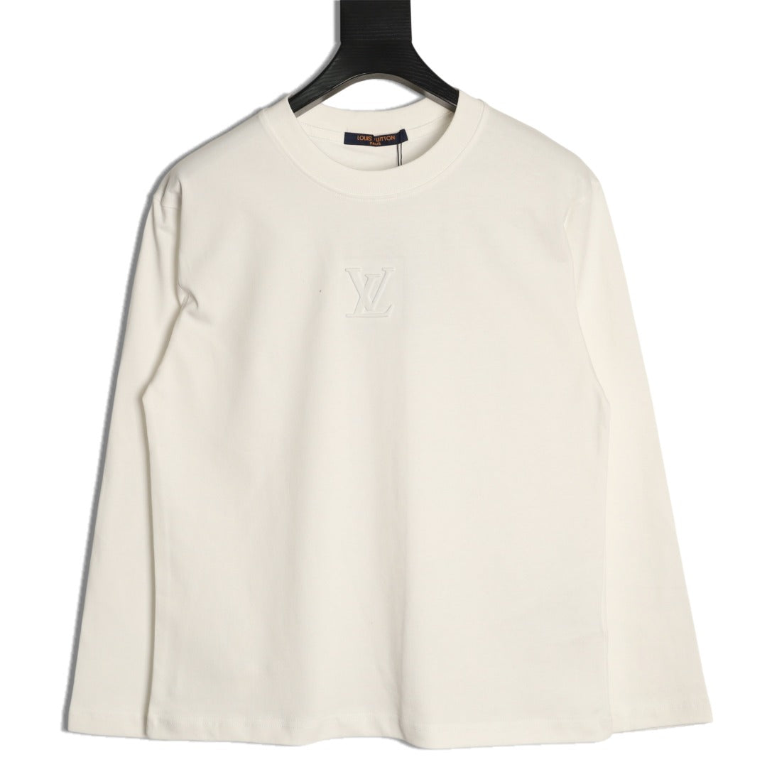 Louis Vuitton LV Embossed Logo Long-Sleeve T-Shirt