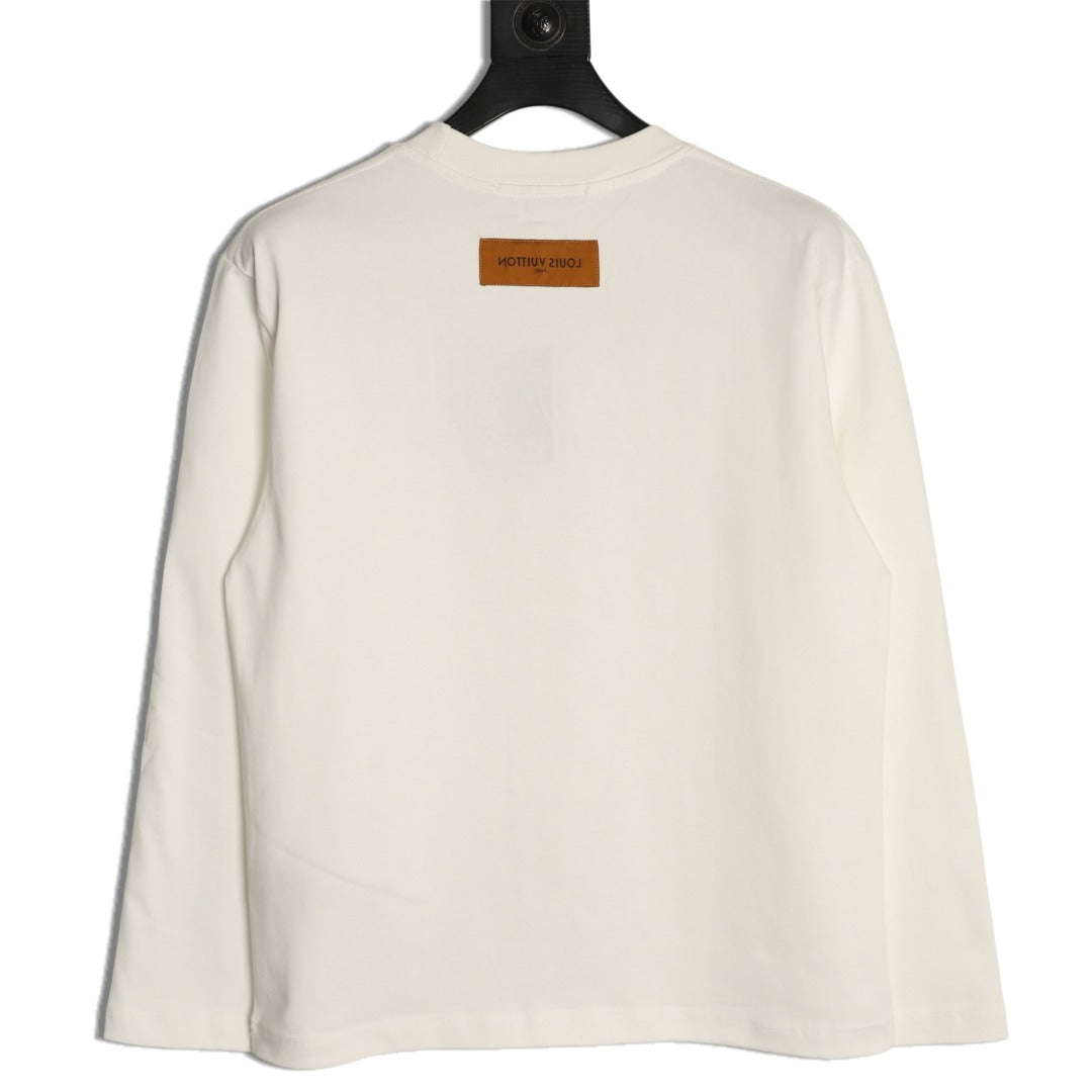 Louis Vuitton LV Embossed Logo Long-Sleeve T-Shirt