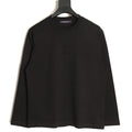 Louis Vuitton LV Embossed Logo Black Long-Sleeve T-Shirt