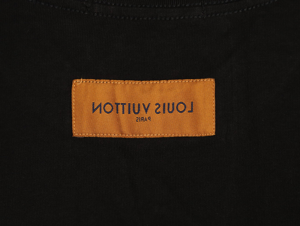 Louis Vuitton LV Embossed Logo Black Long-Sleeve T-Shirt