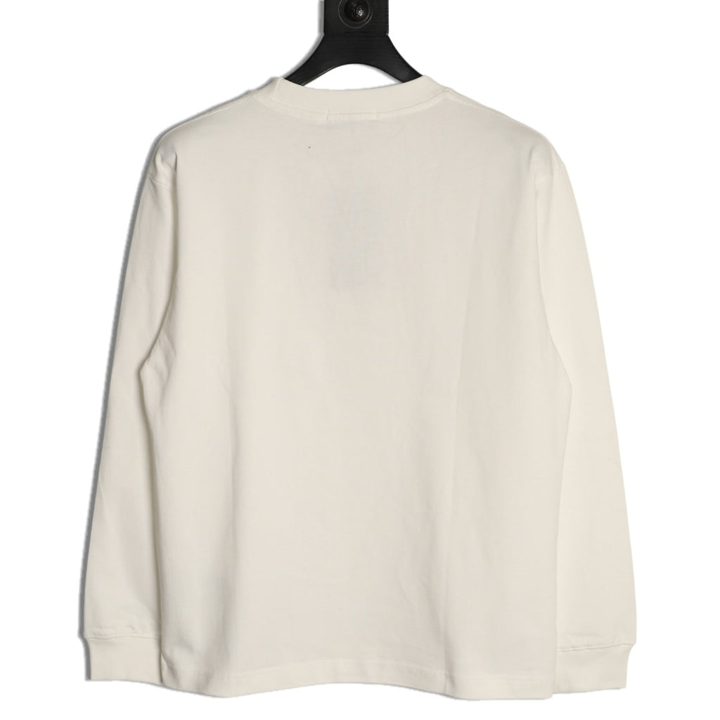 Gucci Interlocking GG Patch Embroidered Long-Sleeve T-Shirt