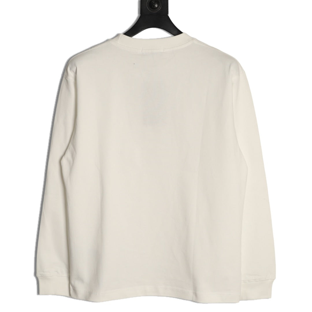 Gucci Interlocking GG Patch Embroidered Long-Sleeve T-Shirt