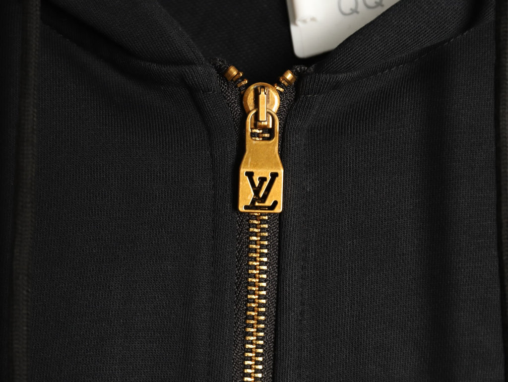 Louis Vuitton Sketch Monogram Embroidered Zip-Up Hooded Jacket