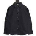 Dior CD Black Relaxed-Collar Long-Sleeve Shirt
