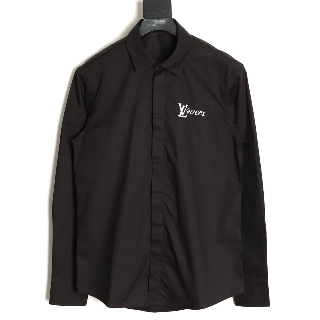 Louis Vuitton 25SS Heat-Bonded LV Logo Long-Sleeve Shirt