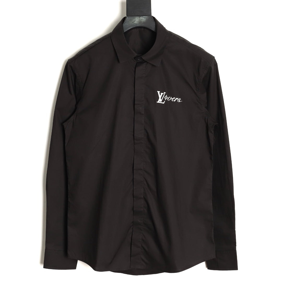 Louis Vuitton 25SS Heat-Bonded LV Logo Long-Sleeve Shirt