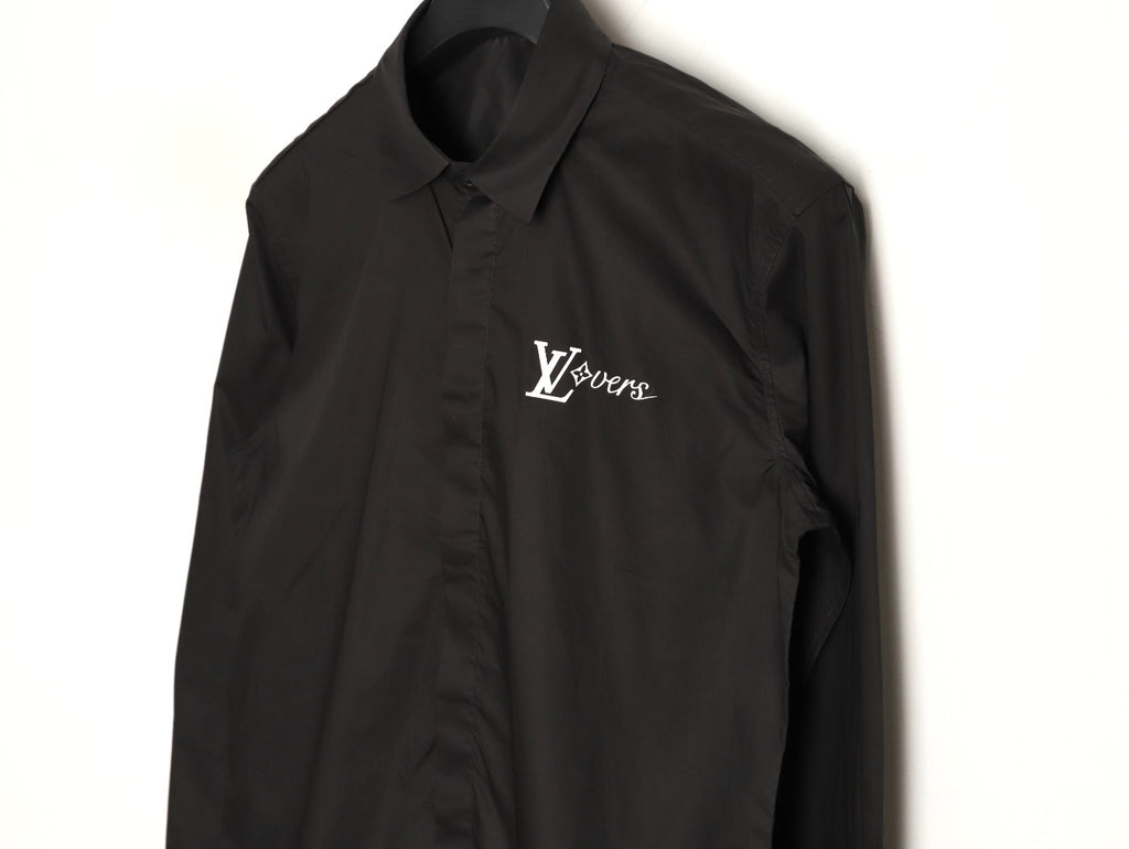Louis Vuitton 25SS Heat-Bonded LV Logo Long-Sleeve Shirt