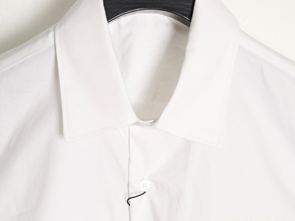Louis Vuitton x Chrome Hearts Embroidered Logo White Long-Sleeve Shirt