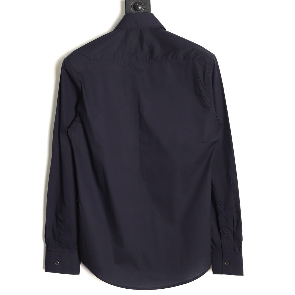 Louis Vuitton x Chrome Hearts Embroidered Logo Black Long-Sleeve Shirt
