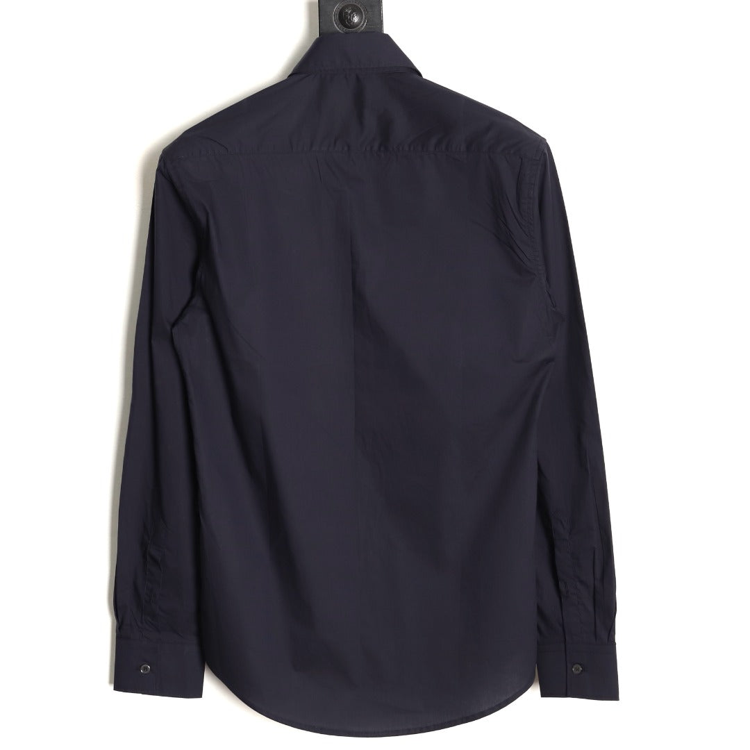 Louis Vuitton x Chrome Hearts Embroidered Logo Black Long-Sleeve Shirt