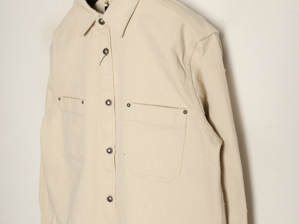 Louis Vuitton LV Monogram Needle-Punch Denim Shirt Jacket