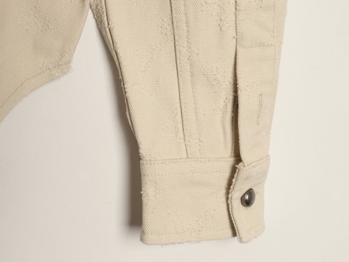 Louis Vuitton LV Monogram Needle-Punch Denim Shirt Jacket