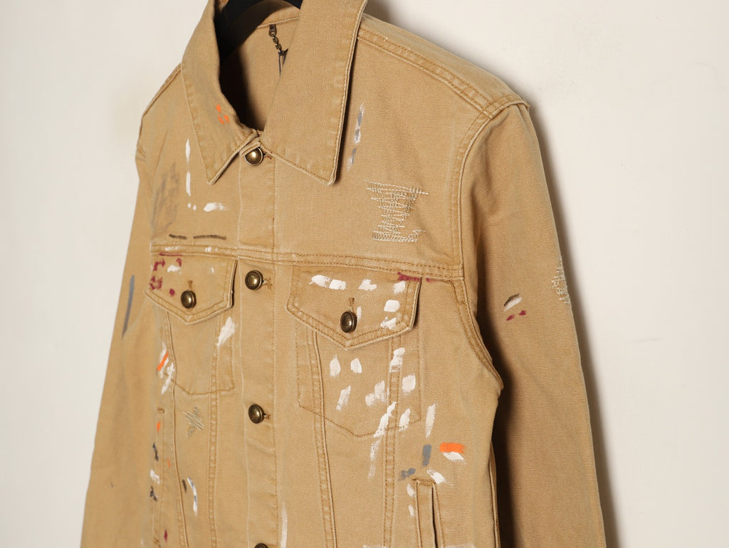 Louis Vuitton LV Paint-Splatter Graffiti Denim Jacket