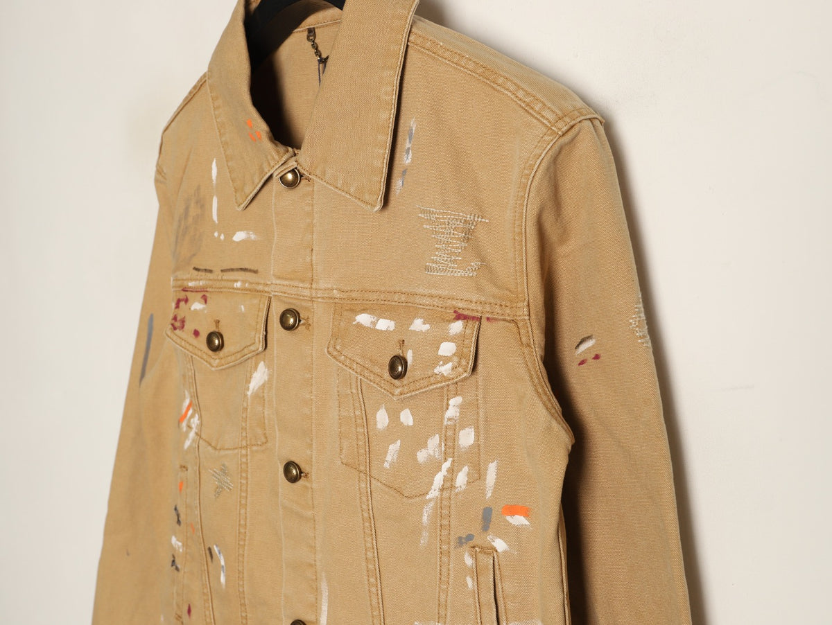 Louis Vuitton LV Paint-Splatter Graffiti Denim Jacket