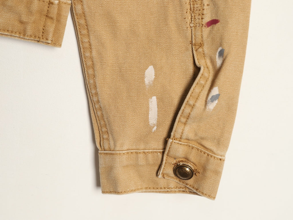 Louis Vuitton LV Paint-Splatter Graffiti Denim Jacket