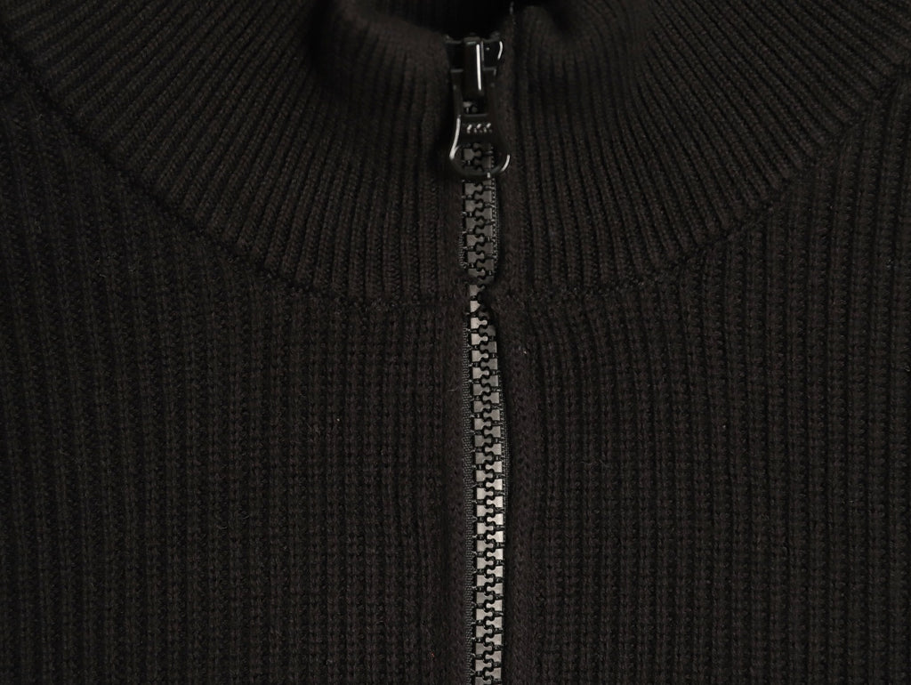 Stone Island Compass Badge Half-Zip Knit Sweater