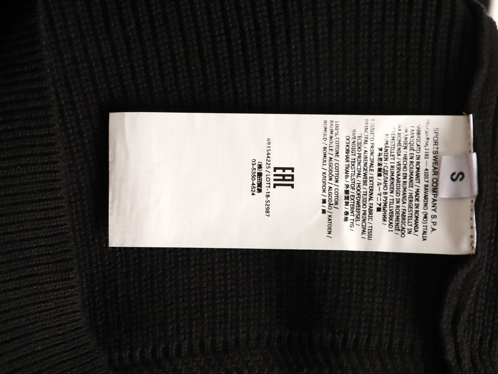 Stone Island Compass Badge Half-Zip Knit Sweater