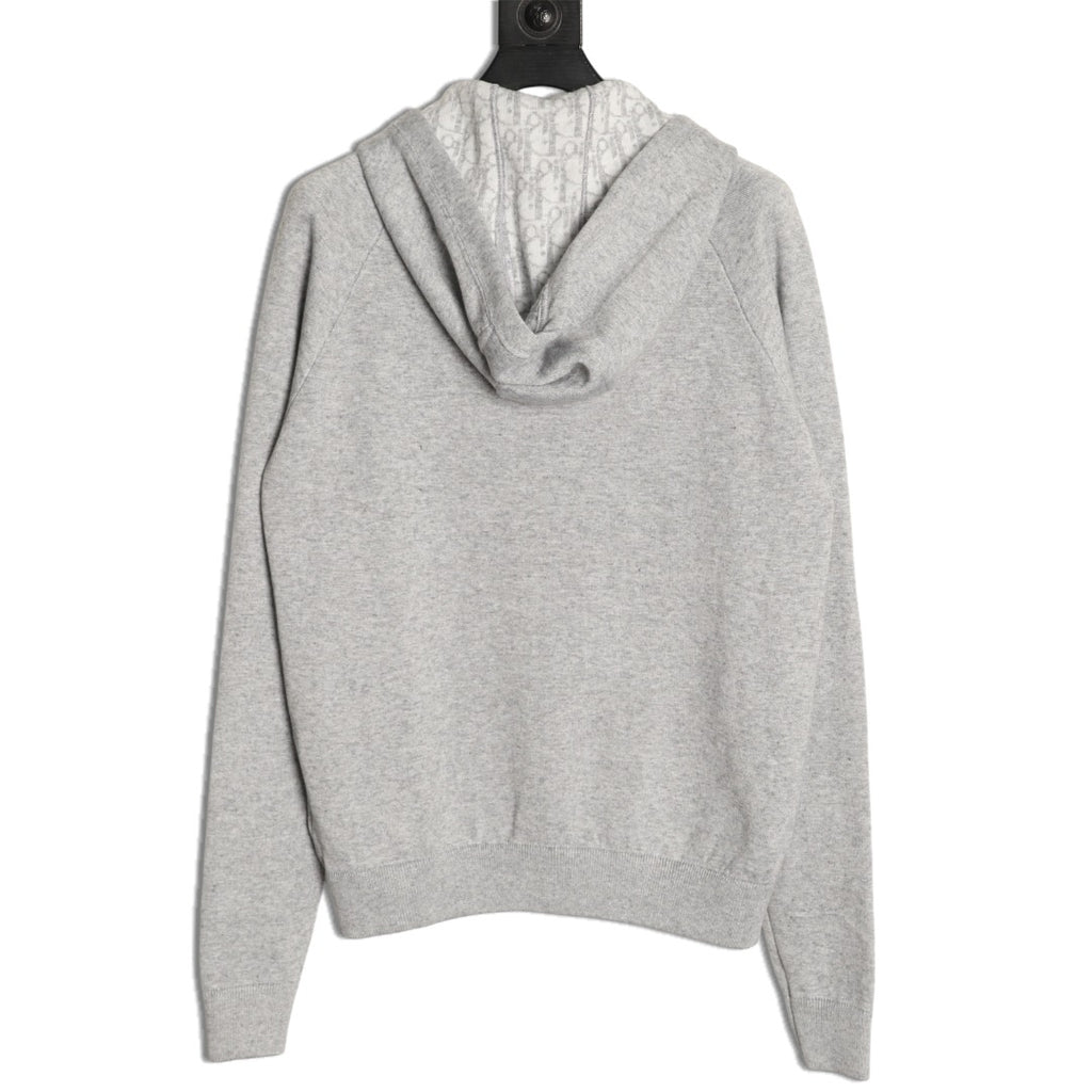 Dior CD Jacquard-Lined Blended Zip-Up Hoodie