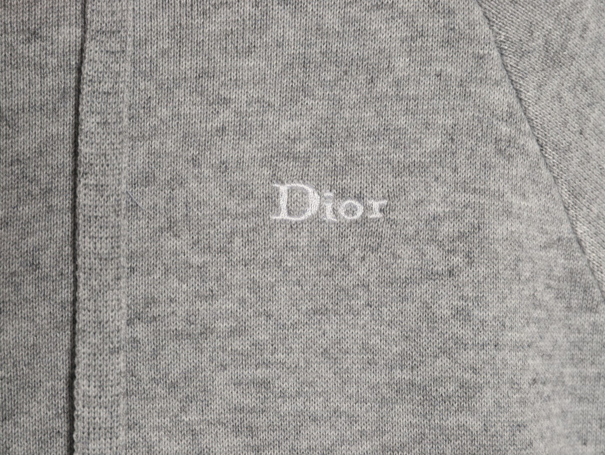 Dior CD Jacquard-Lined Blended Zip-Up Hoodie