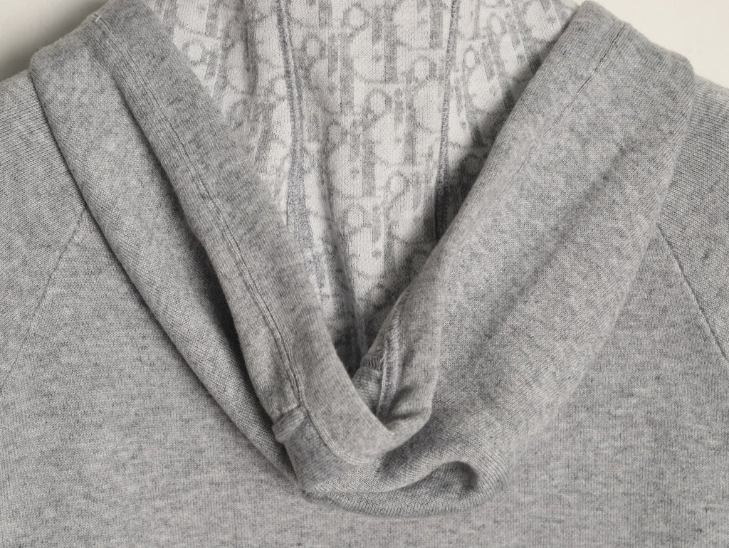 Dior CD Jacquard-Lined Blended Zip-Up Hoodie