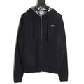 Dior CD Jacquard-Lined Black Blended Zip-Up Hoodie