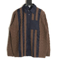 Loewe Anagram Embroidered Striped Wool-Blend Shirt
