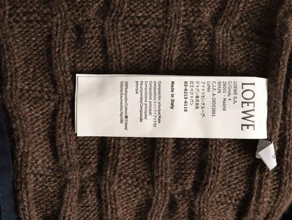 Loewe Anagram Embroidered Striped Wool-Blend Shirt