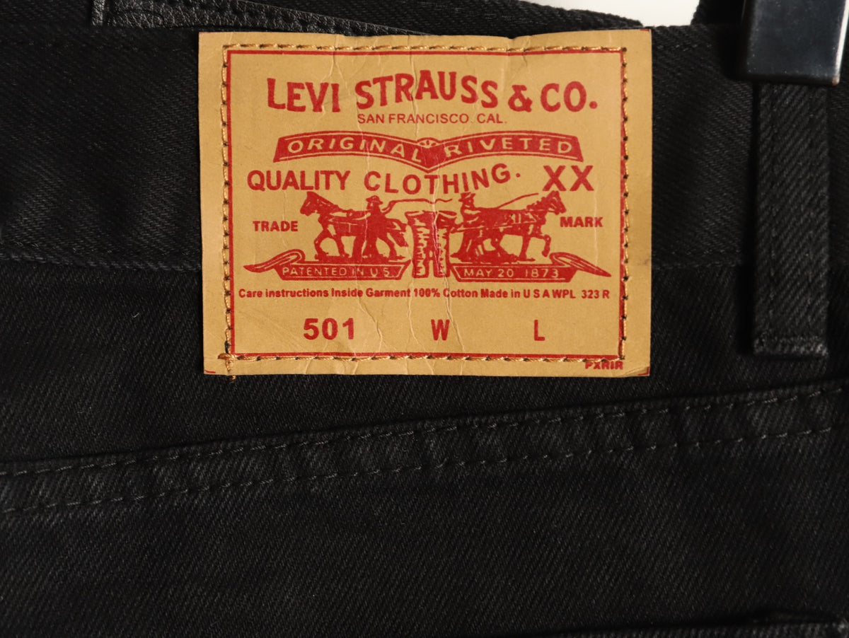 Chrome Hearts Tonal Cross Patch Embroidered Black Jeans