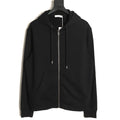 Givenchy GVC Distressed Logo Print Zip-Up Hoodie