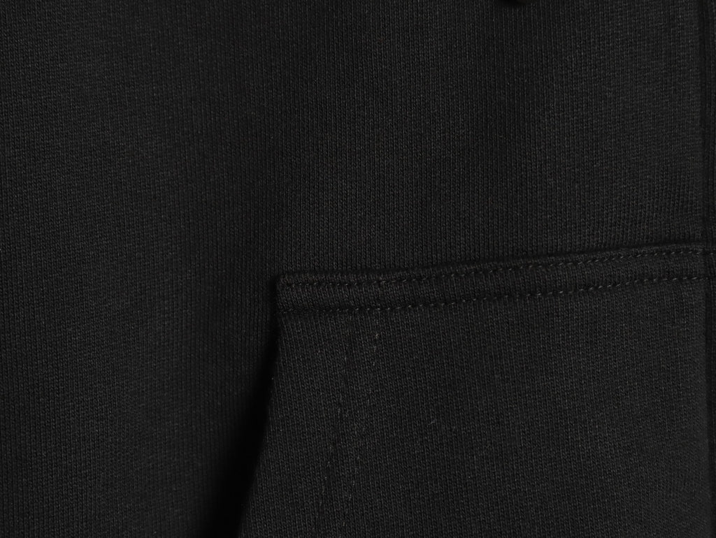 Givenchy GVC Distressed Logo Print Zip-Up Hoodie