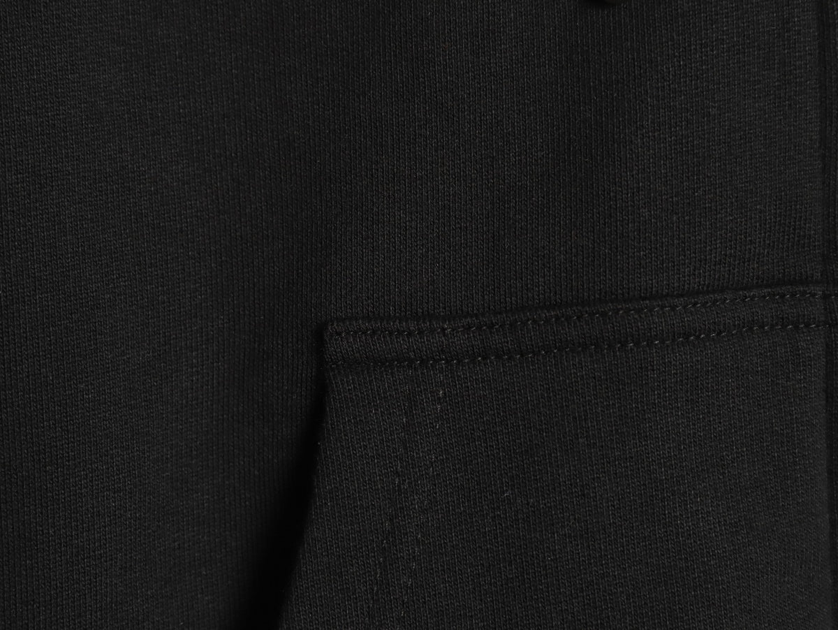 Givenchy GVC Distressed Logo Print Zip-Up Hoodie