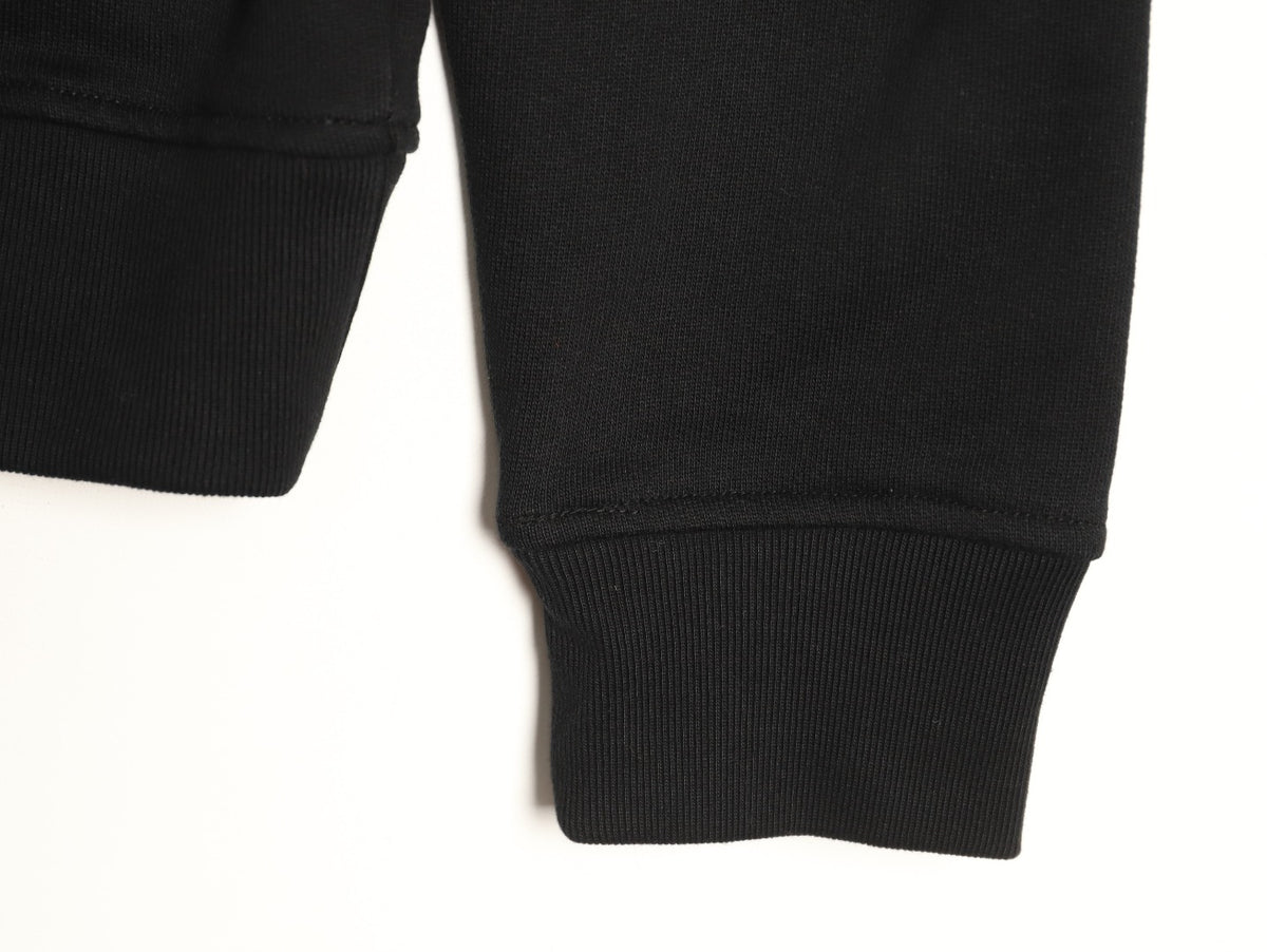 Givenchy GVC Distressed Logo Print Zip-Up Hoodie