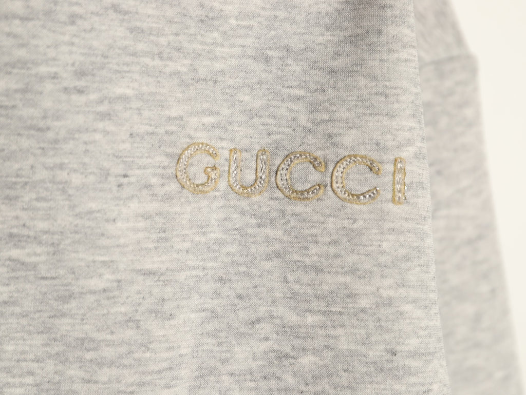Gucci Small Logo Oversized Zip-Up Hoodie