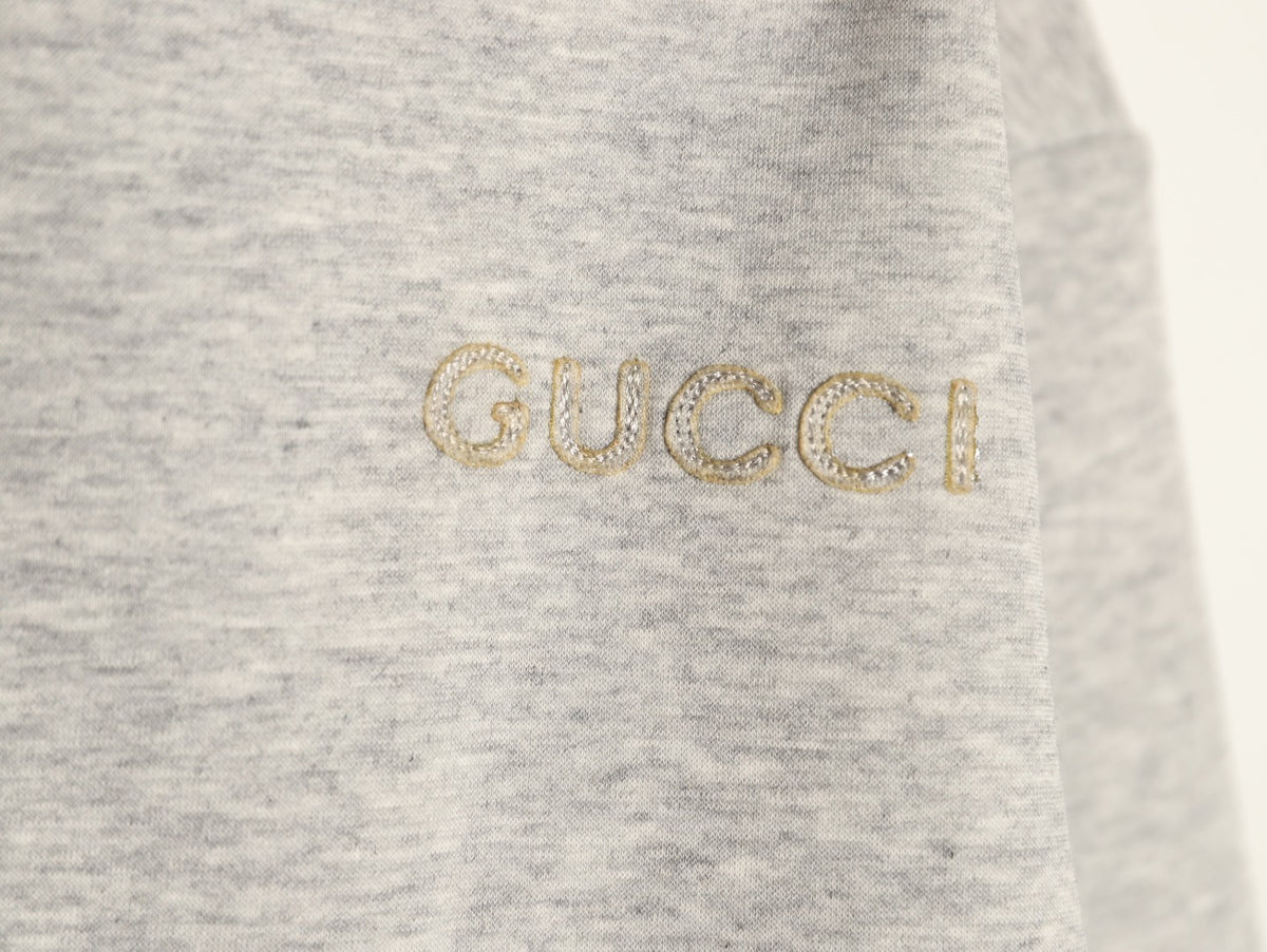 Gucci Small Logo Oversized Zip-Up Hoodie