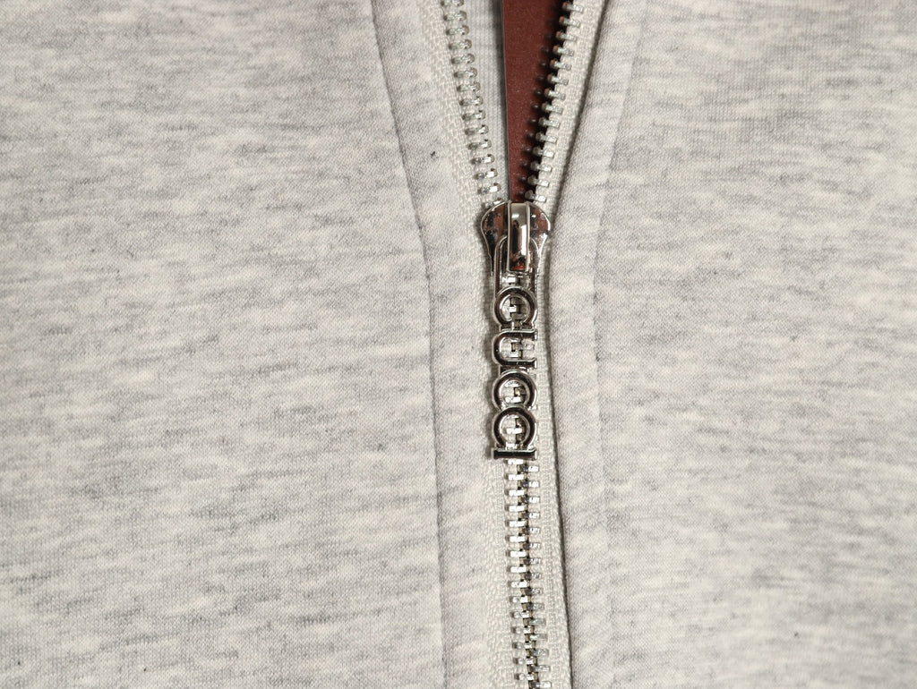Gucci Small Logo Oversized Zip-Up Hoodie