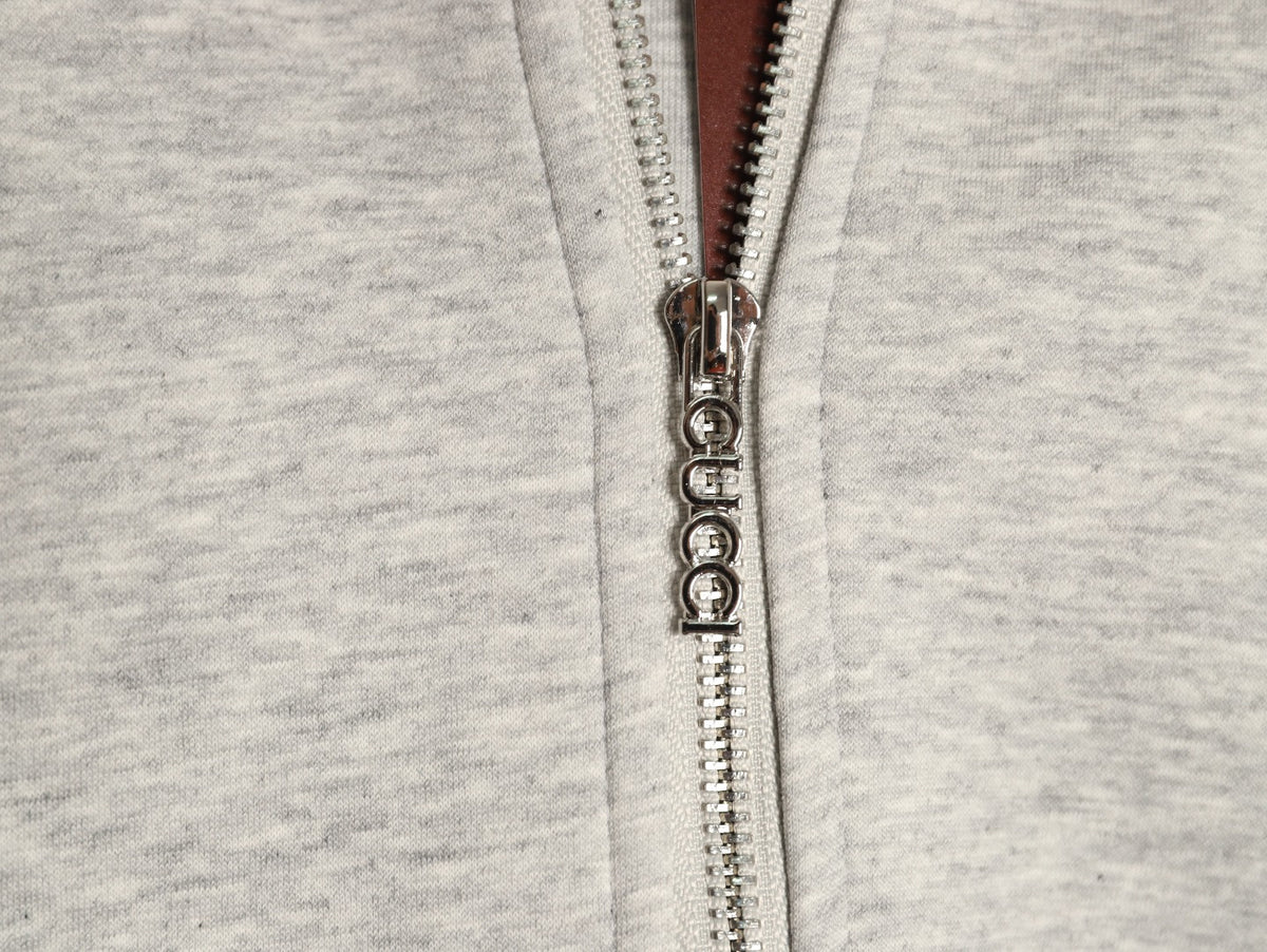 Gucci Small Logo Oversized Zip-Up Hoodie