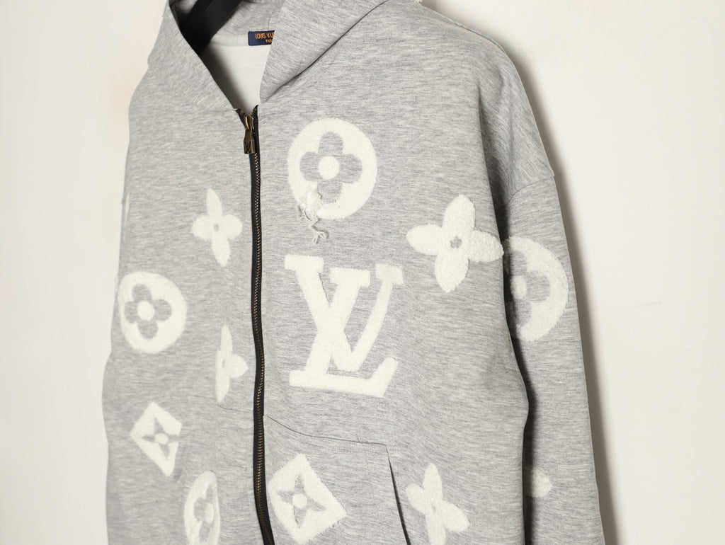 Louis Vuitton LV Terry Monogram Oversized Zip-Up Hoodie