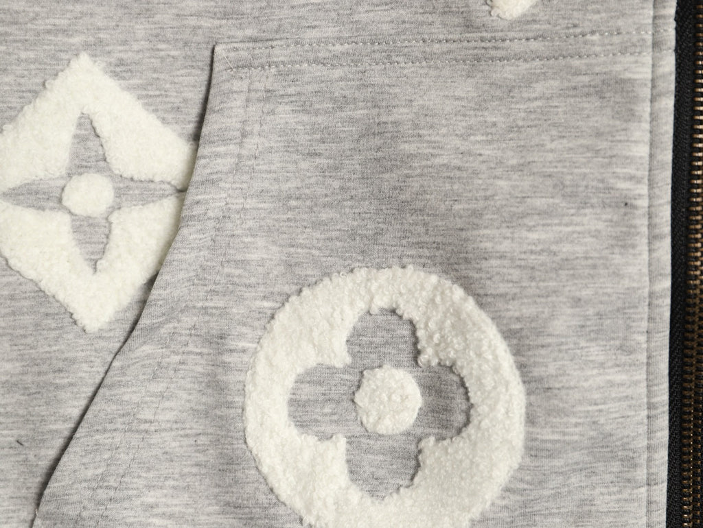 Louis Vuitton LV Terry Monogram Oversized Zip-Up Hoodie
