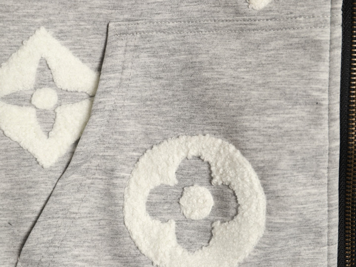 Louis Vuitton LV Terry Monogram Oversized Zip-Up Hoodie