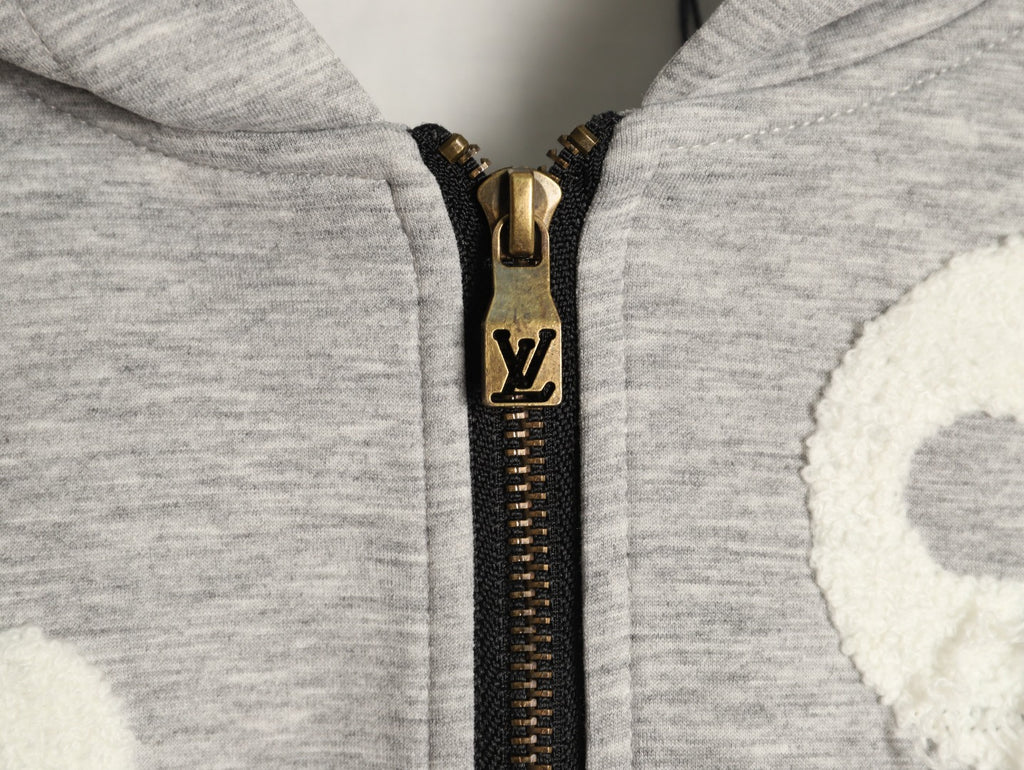 Louis Vuitton LV Terry Monogram Oversized Zip-Up Hoodie