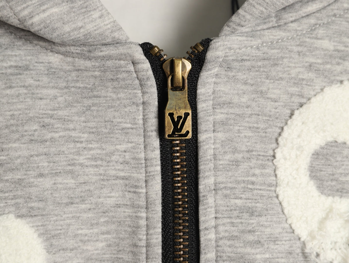 Louis Vuitton LV Terry Monogram Oversized Zip-Up Hoodie