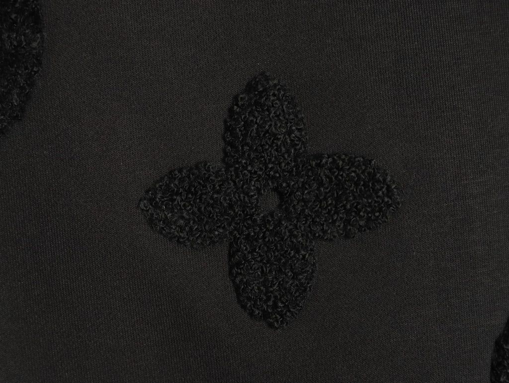 Louis Vuitton LV Tonal Terry Monogram Black Zip-Up Hoodie