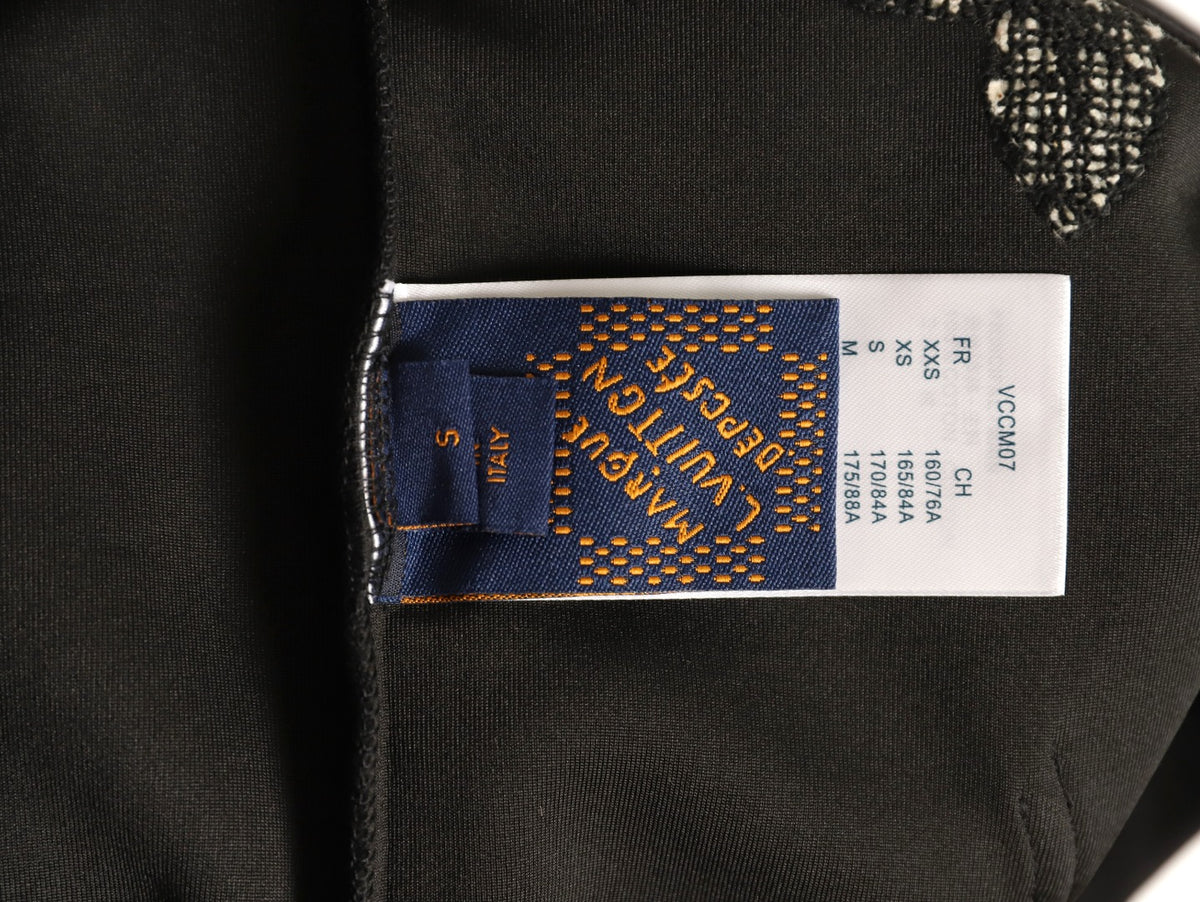 Louis Vuitton LV Tonal Terry Monogram Black Zip-Up Hoodie