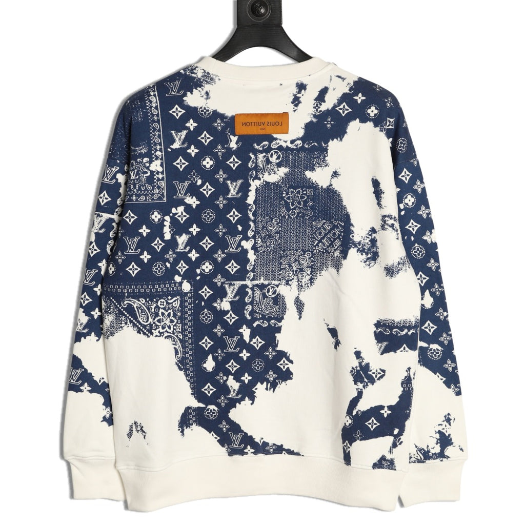 Louis Vuitton 25FW Monogram Paisley Patchwork Crewneck Sweatshirt
