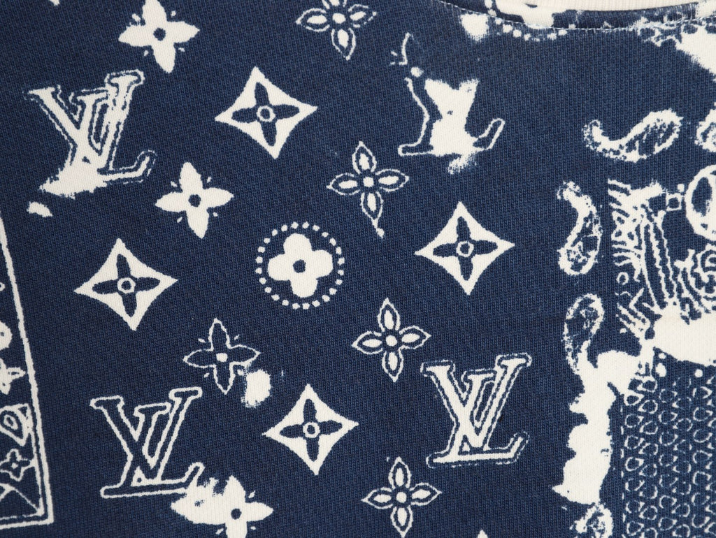 Louis Vuitton 25FW Monogram Paisley Patchwork Crewneck Sweatshirt