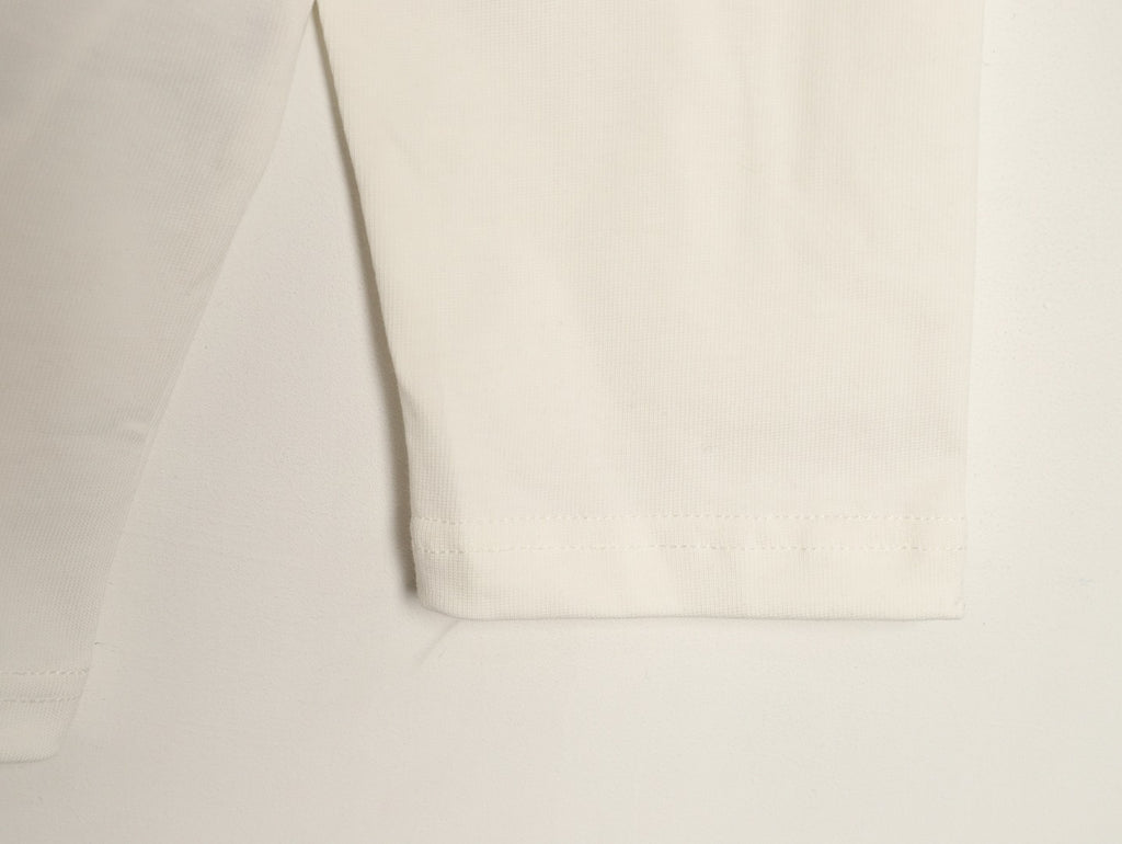 Gucci Interlocking G Embroidered Ivory Long-Sleeve Shirt