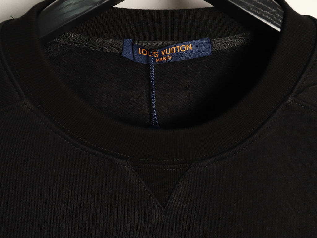 Louis Vuitton LV Monogram Pocket Black Crewneck Sweatshirt